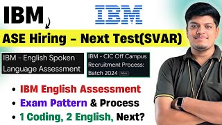 🔥IBM English Spoken Language Assessment 2024 | Exam Pattern | IBM ASE 2024 Hiring Big Updates