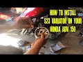 Pemasangan Variator Honda ADV 150 S23 dan Tes Kecepatan