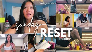 Join me on my SUNDAY reset ROUTINE!! |  a couple DAYS IN MY LIFE (fitness, habits, school, work)