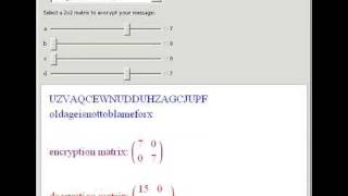 Hill Cipher Encryption and Decryption