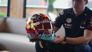 Unveiling Max Verstappen's Helmet for the 2022 Miami Grand Prix