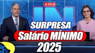 GOVERNO divulga NOVO VALOR do SALÁRIO MÍNIMO 2025 + NOVO PISO de REAJUSTE acima do MÍNIMO