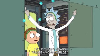 Rick And Morty peace gif/Theme/screensaver/wallpaper |Rick and morty showing middle finger download