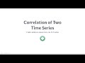 Python Tutorial: Correlation of Two Time Series
