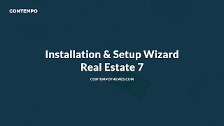 Installation & Setup Wizard for Real Estate 7 WordPress Theme