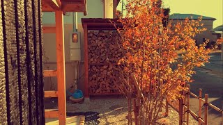 左官屋の薪小屋を作る