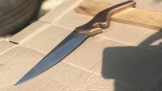 Making Knife - Make a Hunting Knife from an Old Car Leaf Spring (Demo)