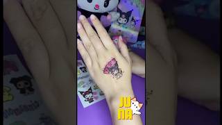 Kawaii Tattoo Temporary Kuromi For Your Hand #kuromi  #kidschannel  #stickertattoo  #tattoo #lovely