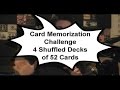 Brain Power - 4 Decks of Cards from Memory - Card Memorization Challenge - HD