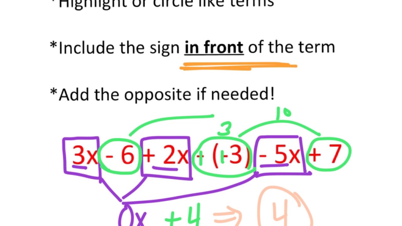 More Simplifying Expressions - YouTube