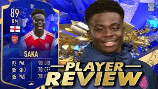 89 TOTY HONOURABLE MENTIONS SAKA PLAYER REVIEW! TEAM OF THE YEAR - FIFA 23 ULTIMATE TEAM