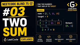 🚀 Blind 75 #03 – Two Sum | LeetCode Explained