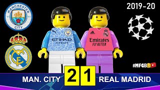 Manchester City vs Real Madrid 2-1 • Champions League 2020 Lego • All Goals Highlights Lego Football