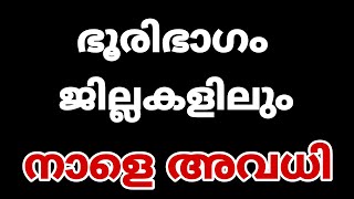 കേരളത്തിലെ ഭൂരിഭാഗം ജില്ലകളിലും നാളെ അവധി പ്രഖ്യാപിച്ചു..#Mazha avadhi