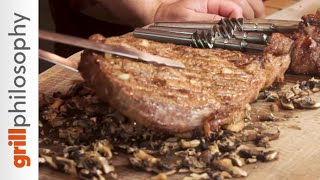 Ribeye steak szarvasgomba vajjal a forgó grillrácson (HU subs) | Grill philosophy