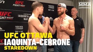 UFC Ottawa: Al Iaquinta vs. Donald Cerrone Staredown - MMA Fighting