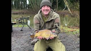 Coarse Fishing The Oak Lakes 26 January 2025 - Firs Lakes First carp first cast. Beautiful Colours