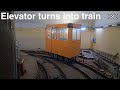 The elevator that turns into a train | Horizontal lift | Ascensore Castello d'Albertis-Montegalletto