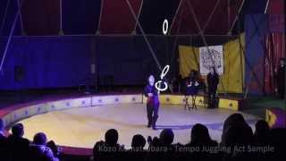 Auckland Juggler Kozo Komatsubara - Tempo Juggling