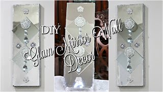 DIY DOLLAR TREE ELEGANT & GLAM WALL DECOR  | DIY HOME DECOR IDEAS