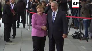 Merkel welcomes Israeli PM Netanyahu