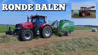 RONDE BALEN maken van beheersgras | Boer Gerrit vlogt