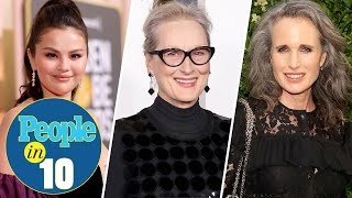 Selena Gomez Reveals New 'Murders' Costar Meryl Streep PLUS Andie MacDowell Joins Us | PEOPLE in 10