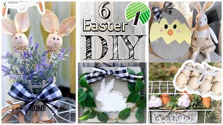 DIY DOLLAR TREE FARMHOUSE RUSTIC EASTER DECOR |Dollar Store Spring Easter DIY| EASY DIYS 2020 🐣💛