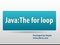 Java: For loop