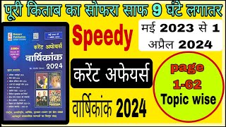 Current Affairs yearly 2024 | SpeedY current Affairs yearly 2024 |1April 2024 | Topic wise speedy