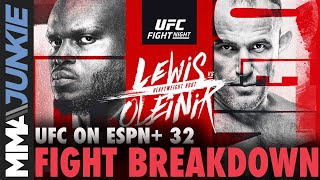Derrick Lewis vs. Aleksei Oleinik prediction | UFC on ESPN+ 32 breakdown