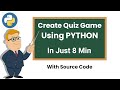 Python Quiz Game | How to make a quiz game in Python | Python Beginner's Projects