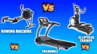 Rowing Machine vs Elliptical trainer vs Treadmill: How Do They Compare (Which Comes Out on Top?)