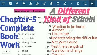 A Different Kind of School |class 6 |English|ch 5 |NCERT|Complete Book Work & exercise| Honey Suckle