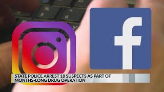 18 suspects arrested in narcotics social media operation