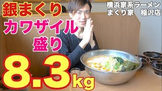 【大食い】【モッパン】総重量8.3kg！インパクト半端ない！銀まくりカワザイル盛りを食べる！【カワザイル】【河田大志】