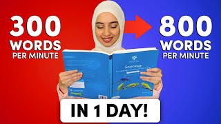 How to Read FASTER (3X Faster in 1 Day!) 2022 #reading