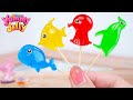 Cute Colorful Sea Animal Jelly Using  CHUPA CHUPS  🥰🌈 Miniature Rainbow Fruit Jelly by Yummy Jelly