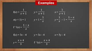 9709 P1 - 2.3 Inverse Functions