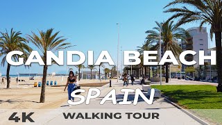 Gandia Beach Valencia Spain 🇪🇸 Scenic Walking Tour