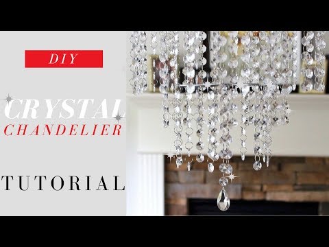 DIY CRYSTAL CHANDELIER TUTORIAL | ELEGANCE for ONLY $20. DIY CRYSTAL CHANDELIER TUTORIAL | ELEGANCE for ONLY $20.