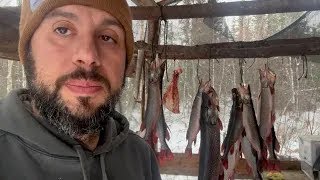 Camping at an Alaskan Cabin on the River. With the Roach Family from Life Below Zero.