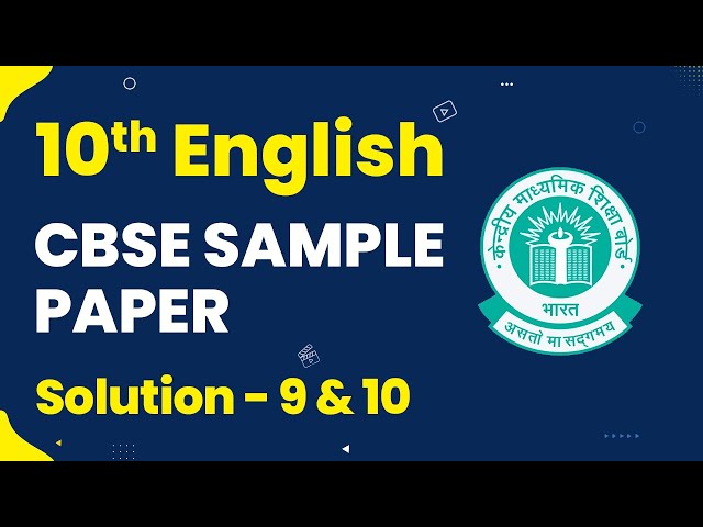 CBSE Class 10 Sample Papers Marking Scheme 2024, 41% OFF