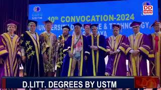 ZUBEEN GARG AND LOU MAJAW WERE CONFERRED HONORARY D.LITT. DEGREES BY USTM