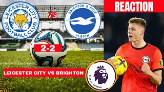 Leicester City vs Brighton 2-2 Live Stream Premier league Football EPL Match 2023 Commentary Score