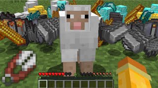 Minecraft, But Shearing Sheep Drops OP Loot...
