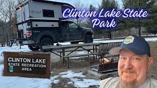 Winter Truck Camping Adventure in the Cirrus 620 | Cold Temps at Clinton Lake State Park