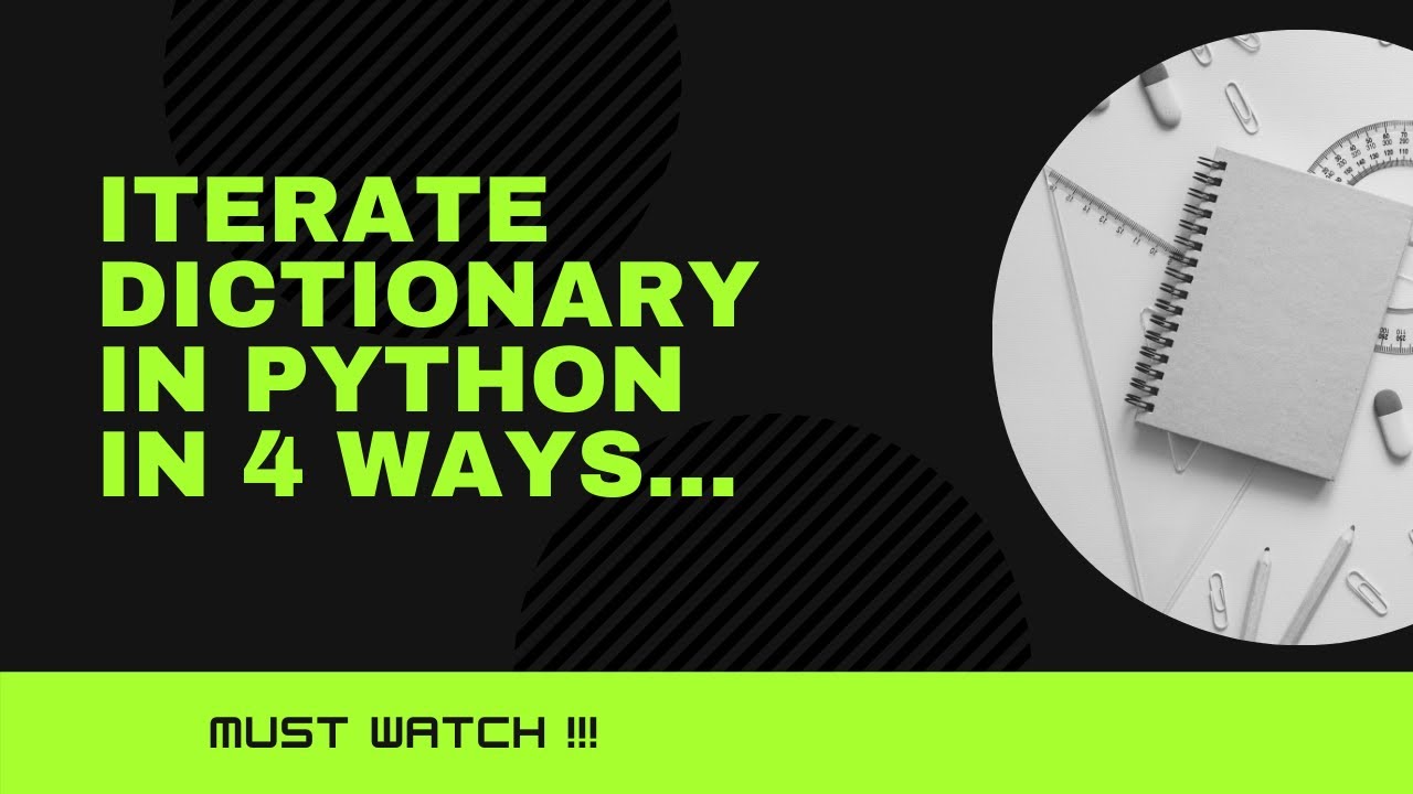 How To Iterate Or Loop Through Dictionary Keys And Values In Python In ...