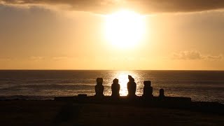 【旅エイター旅行記・0056】★チリ・イースター島『アフタハイの夕日』南米・一人旅