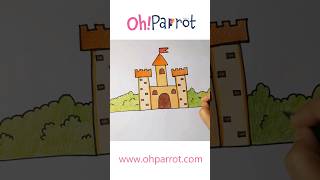 Draw a Castle with me #drawing #cute #drawingtutorial #arttutorial #castledrawing